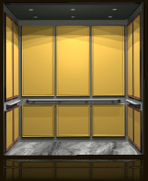 14-Panel Elevator Cab Interior